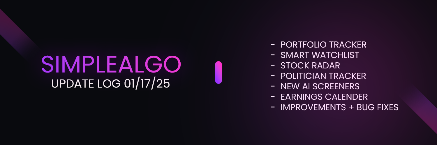 🚀 Massive Update: Portfolio Tracker, AI Screeners, Politician Trades & More